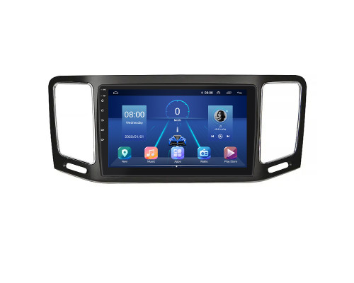 Штатная магнитола Lesko для Volkswagen Sharan II 2010-2015 экран 9" 4/32Gb 4G Wi-Fi GPS Top