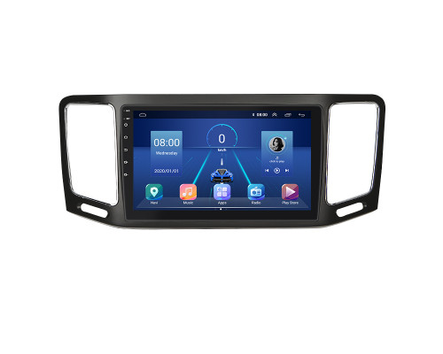Штатная магнитола Lesko для SEAT Alhambra II Рестайлинг 2015-2020 экран 9" 4/32Gb 4G Wi-Fi GPS Top