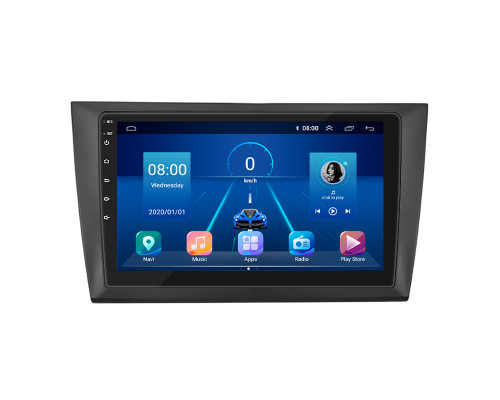 Штатная магнитола Lesko для Volkswagen Golf VI 2008-2012 экран 9" 4/32Gb 4G Wi-Fi GPS Top