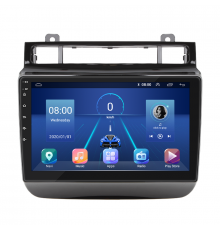 Штатная магнитола Lesko для Volkswagen Touareg II 2010-2014 экран 9" 4/32Gb 4G Wi-Fi GPS Top