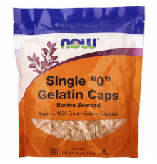Порожні капсули "0", Single "0" Gelatin Caps, Now Foods, 1000 порожніх желатинових капсул (96 г)