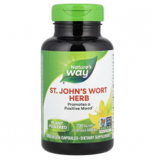 Звіробій, St. John's Wort, Nature's Way, трава, 700 мг, 180 веганських капсул (350 мг у капсулі)