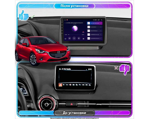 Штатная магнитола Lesko для Mazda Demio IV (DJ) 2014-2019 экран 9" 2/32Gb Wi-Fi GPS Base