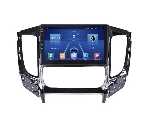 Штатная магнитола Lesko для Mitsubishi Pajero Sport III ver. 2 2015-2019 экран 9" 4/32Gb 4G Wi-Fi GPS Top