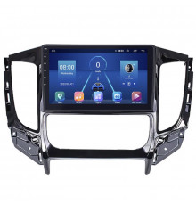 Штатная магнитола Lesko для Mitsubishi Pajero Sport III ver. 2 2015-2019 экран 9" 4/64Gb 4G Wi-Fi GPS Top