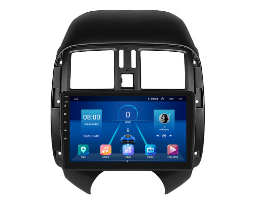Штатная магнитола Lesko для Nissan Latio I (N17) 2012-2014 экран 9" 4/32Gb 4G Wi-Fi GPS Top