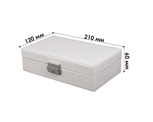 Шкатулка Casegrace SP-01155 для украшений и ювелирных изделий драгоценностей White