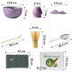 Набор Matcha 3125 для приготовления чая матча 7 предметов Purple
