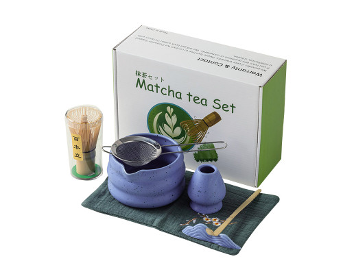Набор Matcha SD5458 для приготовления чая матча 7 предметов Blue