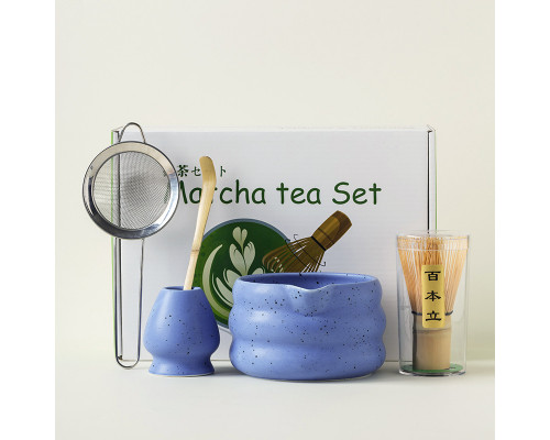 Набор Matcha SD5458 для приготовления чая матча 7 предметов Blue
