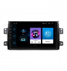 Штатная магнитола Lesko для Fiat Sedici  2005-2014 экран 9" 1/16Gb Wi-Fi GPS Base
