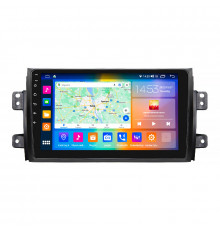 Штатная магнитола Lesko для Fiat Sedici  2005-2014 экран 9" 2/32Gb CarPlay 4G Wi-Fi GPS Prime