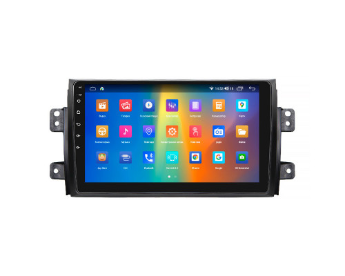 Штатная магнитола Lesko для Fiat Sedici  2005-2014 экран 9" 4/64Gb CarPlay 4G Wi-Fi GPS Prime