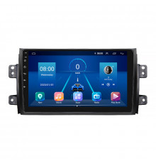 Штатная магнитола Lesko для Fiat Sedici  2005-2014 экран 9" 2/32Gb 4G Wi-Fi GPS Top