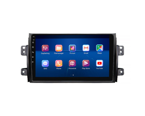 Штатная магнитола Lesko для Fiat Sedici  2005-2014 экран 9" 6/128Gb 4G Wi-Fi GPS Top