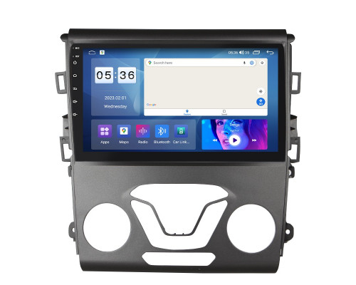 Штатная магнитола Lesko для Ford Fusion (North America) II 2012-2016 экран 9" 2/32Gb CarPlay 4G Wi-Fi GPS Prime
