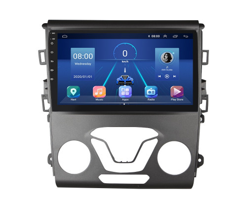 Штатная магнитола Lesko для Ford Fusion (North America) II 2012-2016 экран 9" 4/32Gb 4G Wi-Fi GPS Top