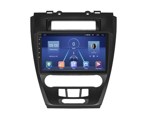 Штатная магнитола Lesko для Ford Fusion I Рестайлинг 2009-2012 экран 10" 6/128Gb 4G Wi-Fi GPS Top