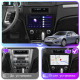 Штатная магнитола Lesko для Ford Fusion I Рестайлинг 2009-2012 экран 10" 6/128Gb 4G Wi-Fi GPS Top