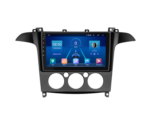 Штатная магнитола Lesko для Ford Galaxy II Рестайлинг ver 2 2010-2015 экран 9" 4/64Gb 4G Wi-Fi GPS Top
