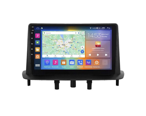 Штатная магнитола Lesko для Renault Megane III Рестайлинг 2012-2014 экран 9" 2/32Gb CarPlay 4G Wi-Fi GPS Prime