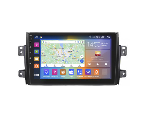 Штатная магнитола Lesko для Suzuki SX4 I (Classic) Рестайлинг 2009-2014 экран 9" 2/32Gb CarPlay 4G Wi-Fi GPS Prime