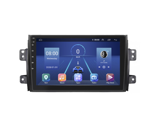 Штатная магнитола Lesko для Suzuki SX4 I (Classic) Рестайлинг 2009-2014 экран 9" 2/32Gb 4G Wi-Fi GPS Top