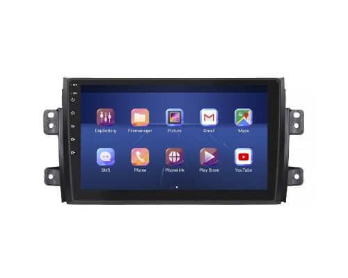 Штатная магнитола Lesko для Suzuki SX4 I (Classic) Рестайлинг 2009-2014 экран 9" 2/32Gb 4G Wi-Fi GPS Top