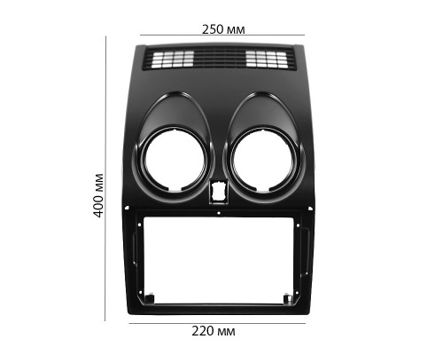 Переходная рамка Nissan Qashqai 2007-2014 (NI 053N) 6359 9" Black