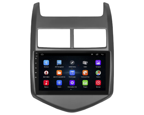Штатная магнитола Lesko для Chevrolet Aveo II 2011-2020 экран 9" 1/16Gb Wi-Fi GPS Base