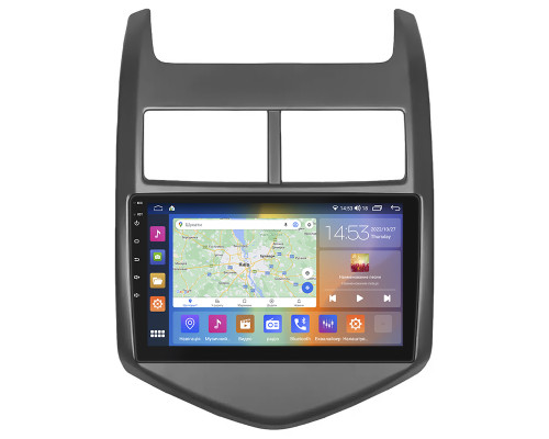 Штатная магнитола Lesko для Chevrolet Aveo II 2011-2020 экран 9" 2/32Gb CarPlay 4G Wi-Fi GPS Prime