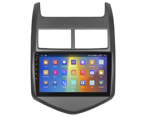 Штатная магнитола Lesko для Chevrolet Aveo II 2011-2020 экран 9" 4/64Gb CarPlay 4G Wi-Fi GPS Prime