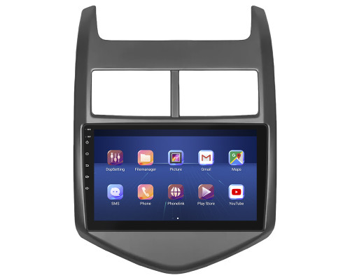 Штатная магнитола Lesko для Chevrolet Aveo II 2011-2020 экран 9" 2/32Gb 4G Wi-Fi GPS Top