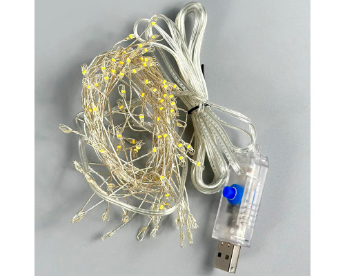 Светодиодная гирлянда Роса ali-702623591322 теплый свет USB с пультом управления декоративные украшение  6 м 200 led