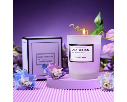 Подарочный набор Spa Gift Basket Set 01 8 предметов термостакан мыло бомбочка соль для ванны ароматическая свеча открытка резинка браслет Violet