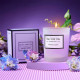 Подарочный набор Spa Gift Basket Set 01 8 предметов термостакан мыло бомбочка соль для ванны ароматическая свеча открытка резинка браслет Violet