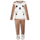 Женская тёплая махровая пижама Bear White 2XL