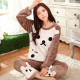 Женская тёплая махровая пижама Bear White 2XL