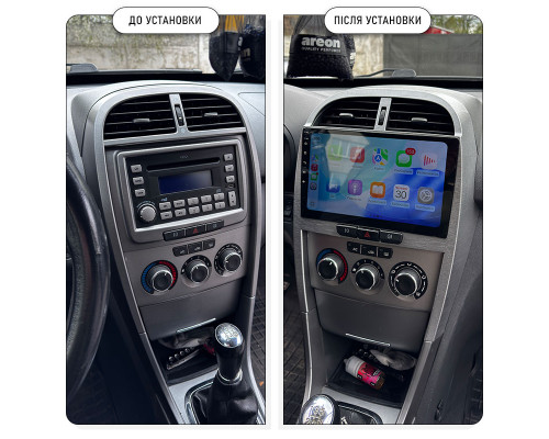 Штатная магнитола Lesko для Chery Tiggo 3 I 2014-2020 экран 10" 6/128Gb 4G Wi-Fi GPS Top