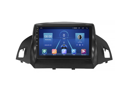 Штатная магнитола Lesko для Ford C-MAX II 2010-2015 экран 9" 2/32Gb 4G Wi-Fi GPS Top