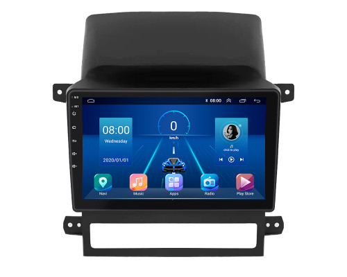 Штатная магнитола Lesko для Chevrolet Captiva I 2006-2011 экран 9" 4/64Gb 4G Wi-Fi GPS Top