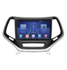Штатная магнитола Lesko для Jeep Cherokee V (KL) 2013-2018 экран 10" 4/64Gb 4G Wi-Fi GPS Top