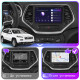 Штатная магнитола Lesko для Jeep Cherokee V (KL) 2013-2018 экран 10" 4/64Gb 4G Wi-Fi GPS Top