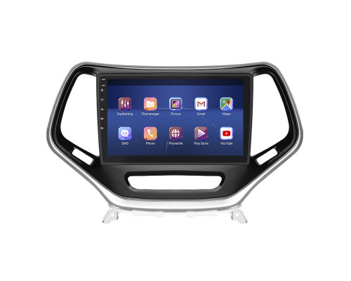 Штатная магнитола Lesko для Jeep Cherokee V (KL) 2013-2018 экран 10" 6/128Gb 4G Wi-Fi GPS Top