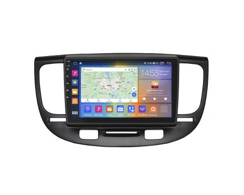 Штатная магнитола Lesko для Kia Rio II 2005-2009 экран 9" 2/32Gb CarPlay 4G Wi-Fi GPS Prime