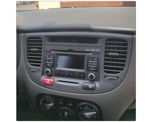Штатная магнитола Lesko для Kia Rio II 2005-2009 экран 9" 4/32Gb 4G Wi-Fi GPS Top