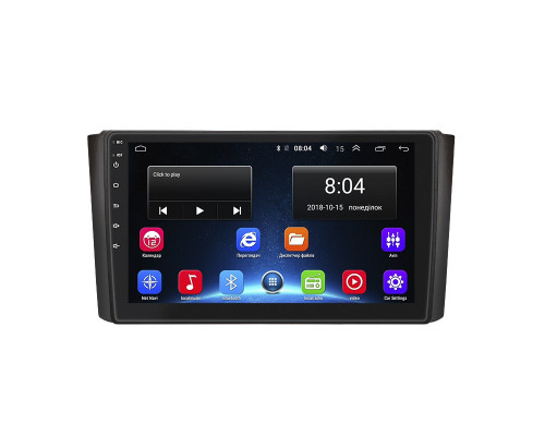 Штатная магнитола Lesko для SsangYong Rexton II 2006-2012 экран 9" 2/32Gb Wi-Fi GPS Base