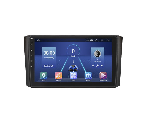 Штатная магнитола Lesko для SsangYong Rexton II 2006-2012 экран 9" 4/64Gb 4G Wi-Fi GPS Top