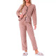 Женская тёплая пижама 5312 Light pink костюм для дома L
