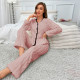 Женская тёплая пижама 5312 Light pink костюм для дома S